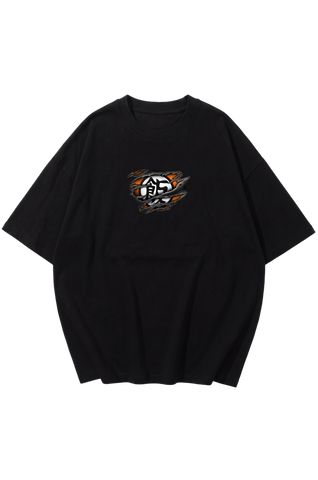 Goku Ultra Instinct Fiery Graphic Oversized T-Shirt By Zilzy