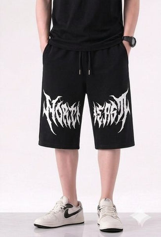 NORTHEAST" Graphic Printed Streetwear Long Shorts By Zilzy