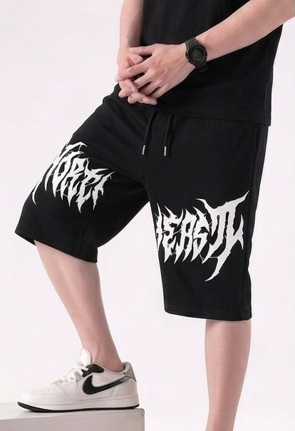 NORTHEAST" Graphic Printed Streetwear Long Shorts By Zilzy
