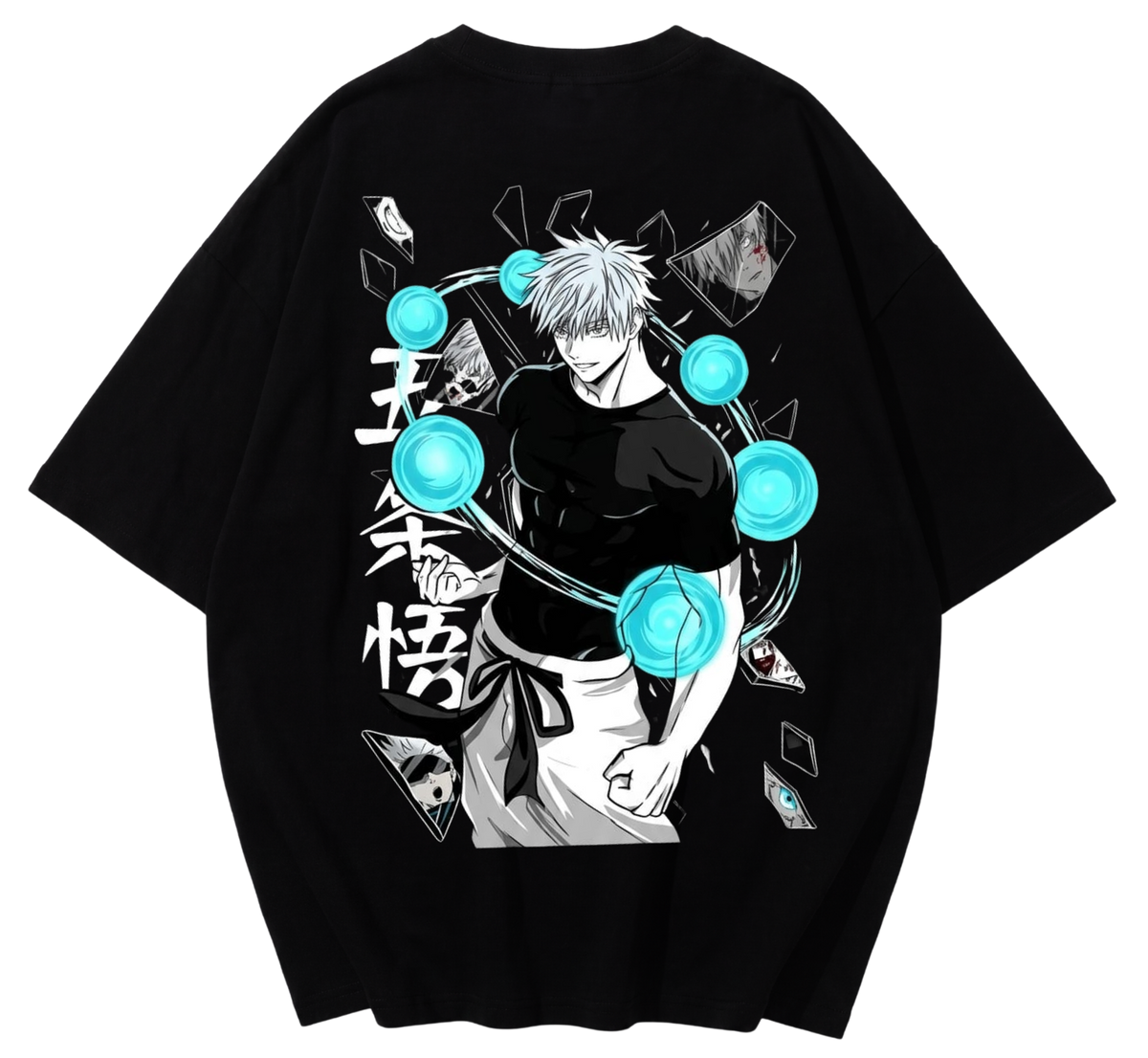 Gojo Satoru – Unlimited Void Oversized Streetwear T-Shirt By Zilzy