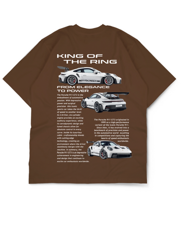 Oversize Drop Shoulder “King of Drift” Car Collection Tee By GenGears in Pakistan