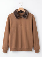 Sweat Shirt Faux Fur Unisex By Zilzy
