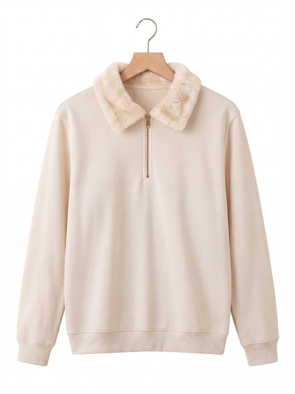 Sweat Shirt Faux Fur Unisex By Zilzy