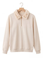 Sweat Shirt Faux Fur Unisex By Zilzy