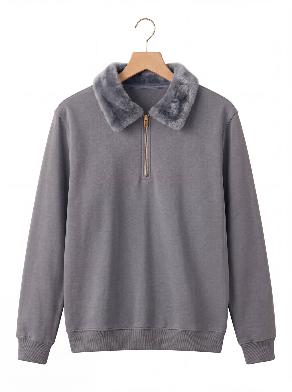 Sweat Shirt Faux Fur Unisex By Zilzy