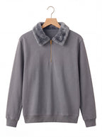 Sweat Shirt Faux Fur Unisex By Zilzy
