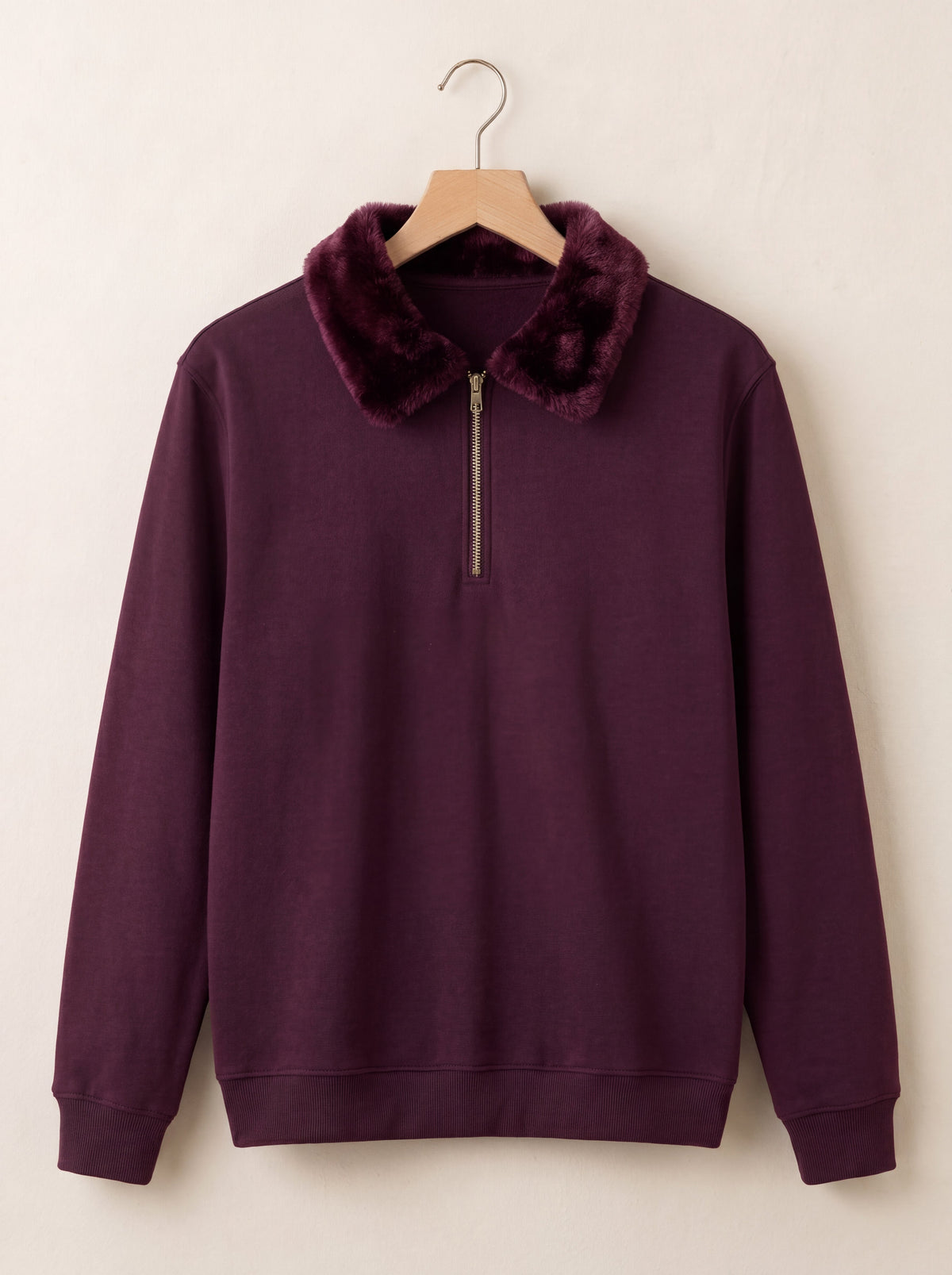 Sweat Shirt Faux Fur Unisex By Zilzy
