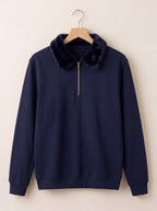 Sweat Shirt Faux Fur Unisex By Zilzy