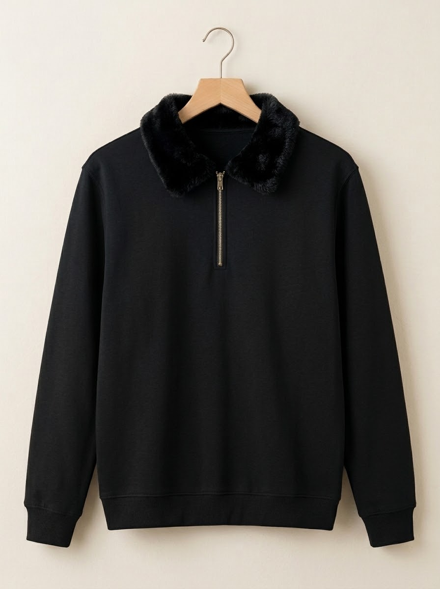 Sweat Shirt Faux Fur Unisex By Zilzy