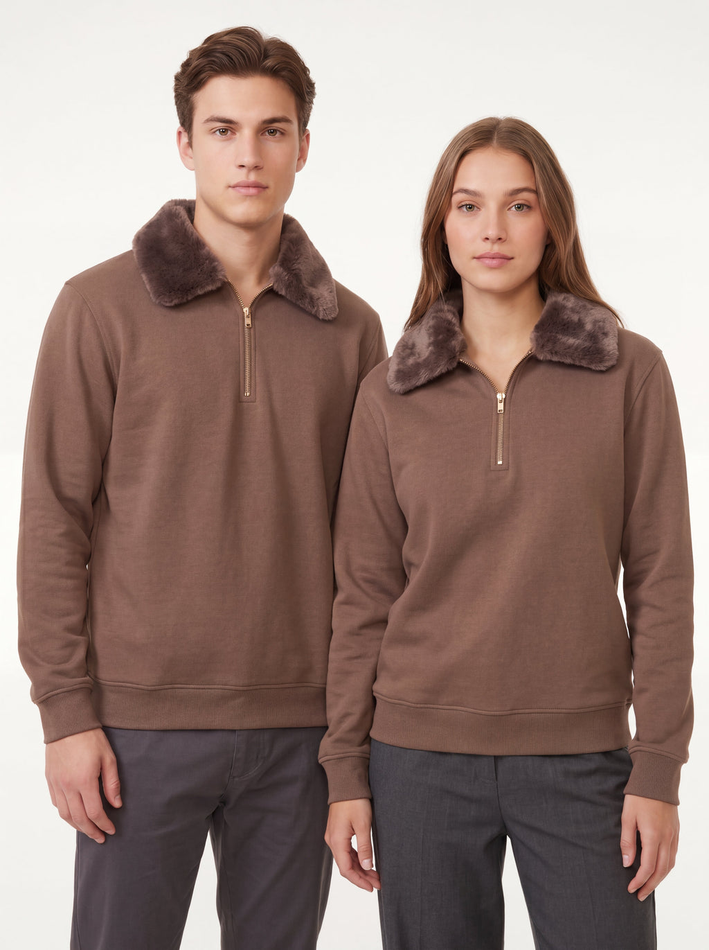 Sweat Shirt Faux Fur Unisex By Zilzy