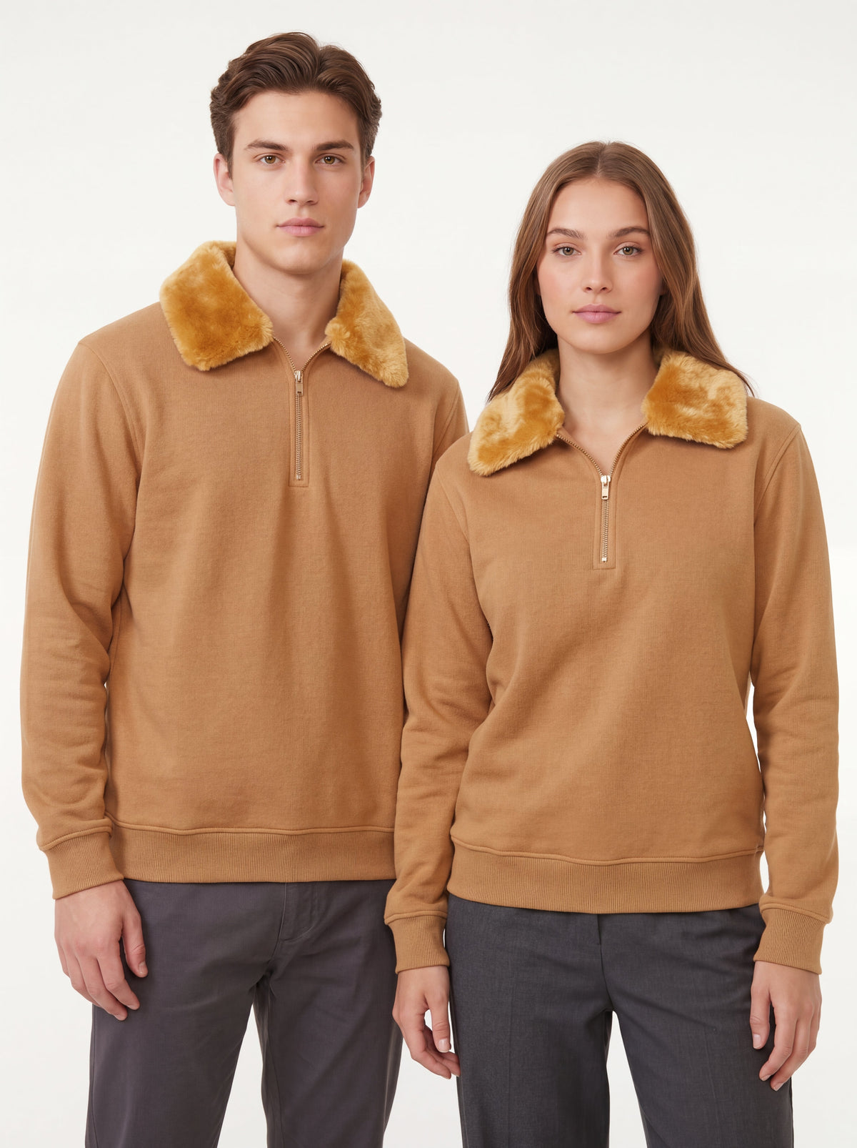 Sweat Shirt Faux Fur Unisex By Zilzy