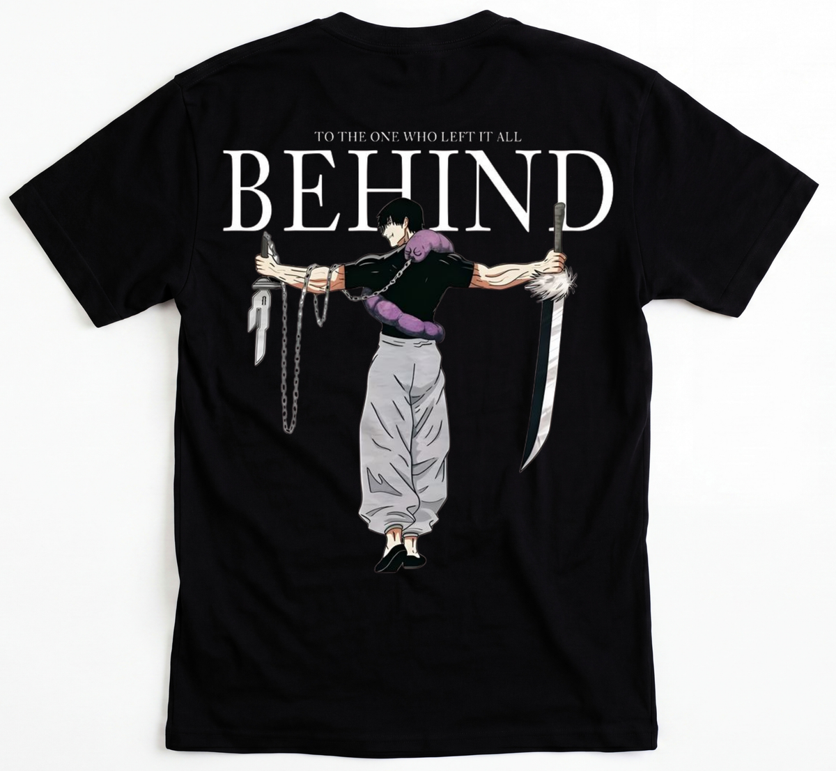 Toji Fushiguro "Left It All Behind" Anime T-Shirt By Zilzy