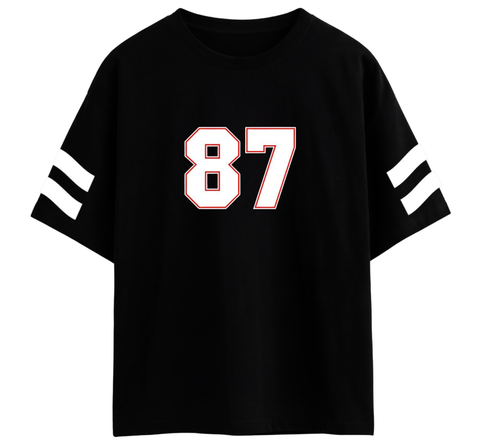 : California Los Angeles "87" Varsity Oversized T-Shirt By Zilzy