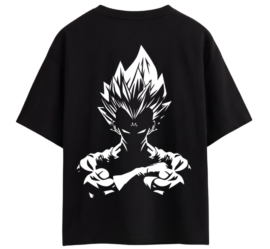 Majin Vegeta Heavyweight Streetwear  (Drop-Shoulder & Oversized) T-Shirt By Zilzy