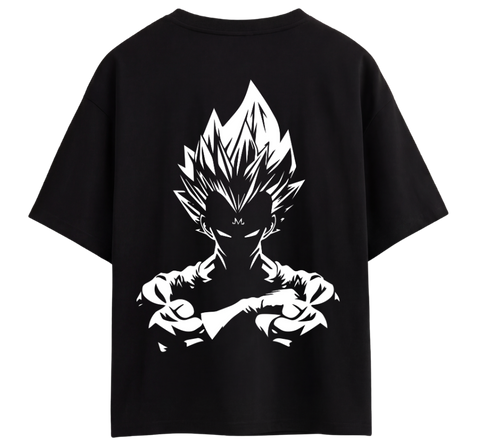 Majin Vegeta Heavyweight Streetwear  (Drop-Shoulder & Oversized) T-Shirt By Zilzy